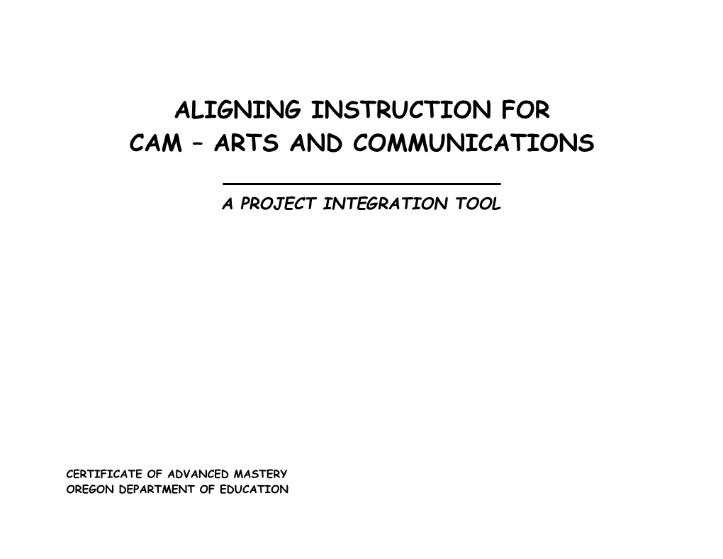 Aligning Instruction For