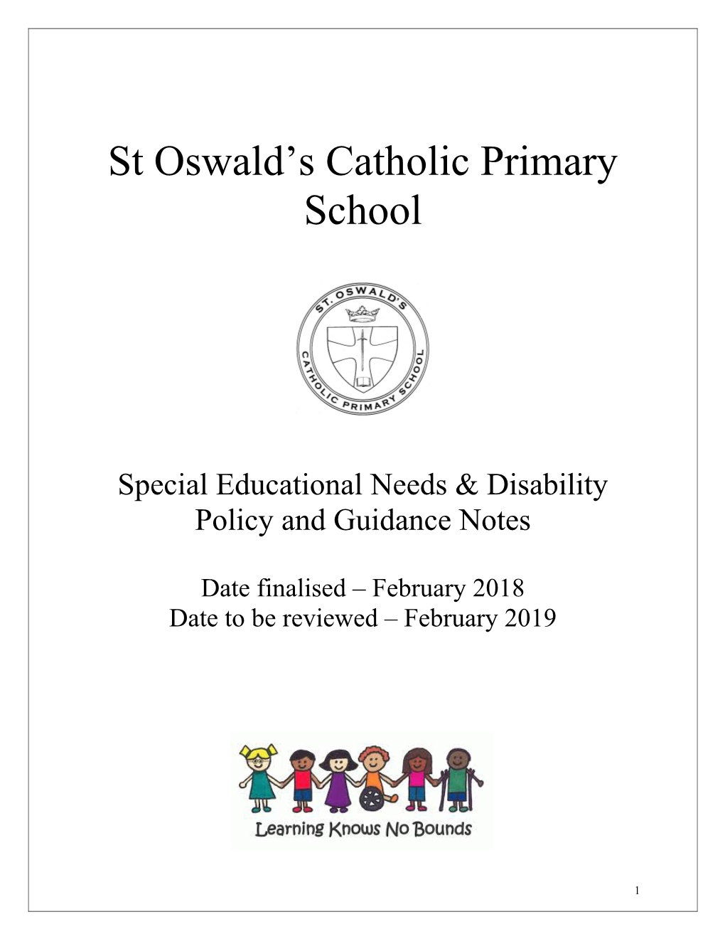 St Oswald S Catholic Primary School