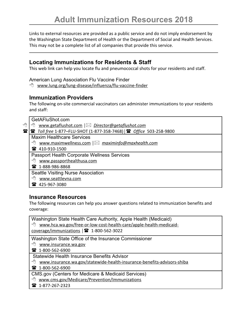 Flu and Pneumonia Resources