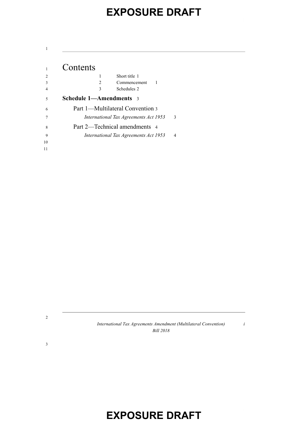 International Tax Agreements Amendment (Multilateral Convention) Bill2018