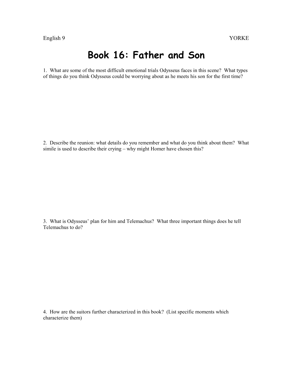 Book 16: Father and Son