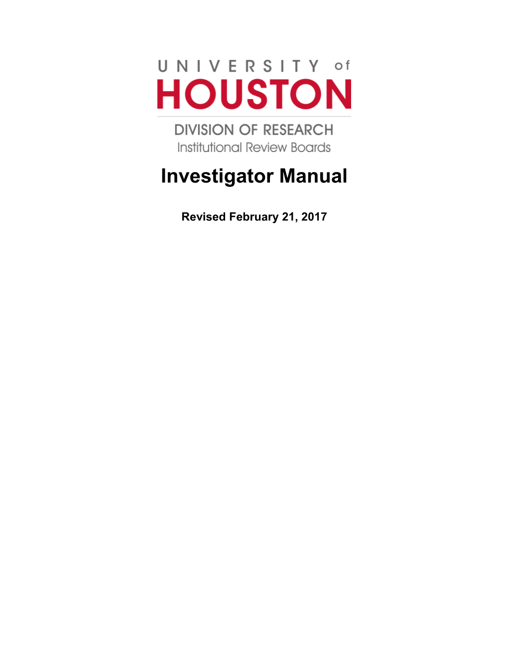 Hrp-103 - Investigator Manual