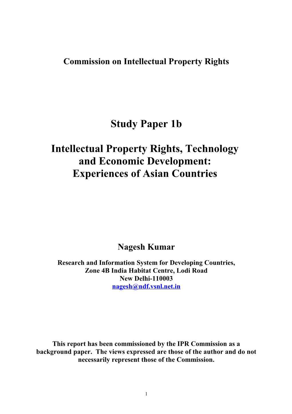Iprs, Technology and Development