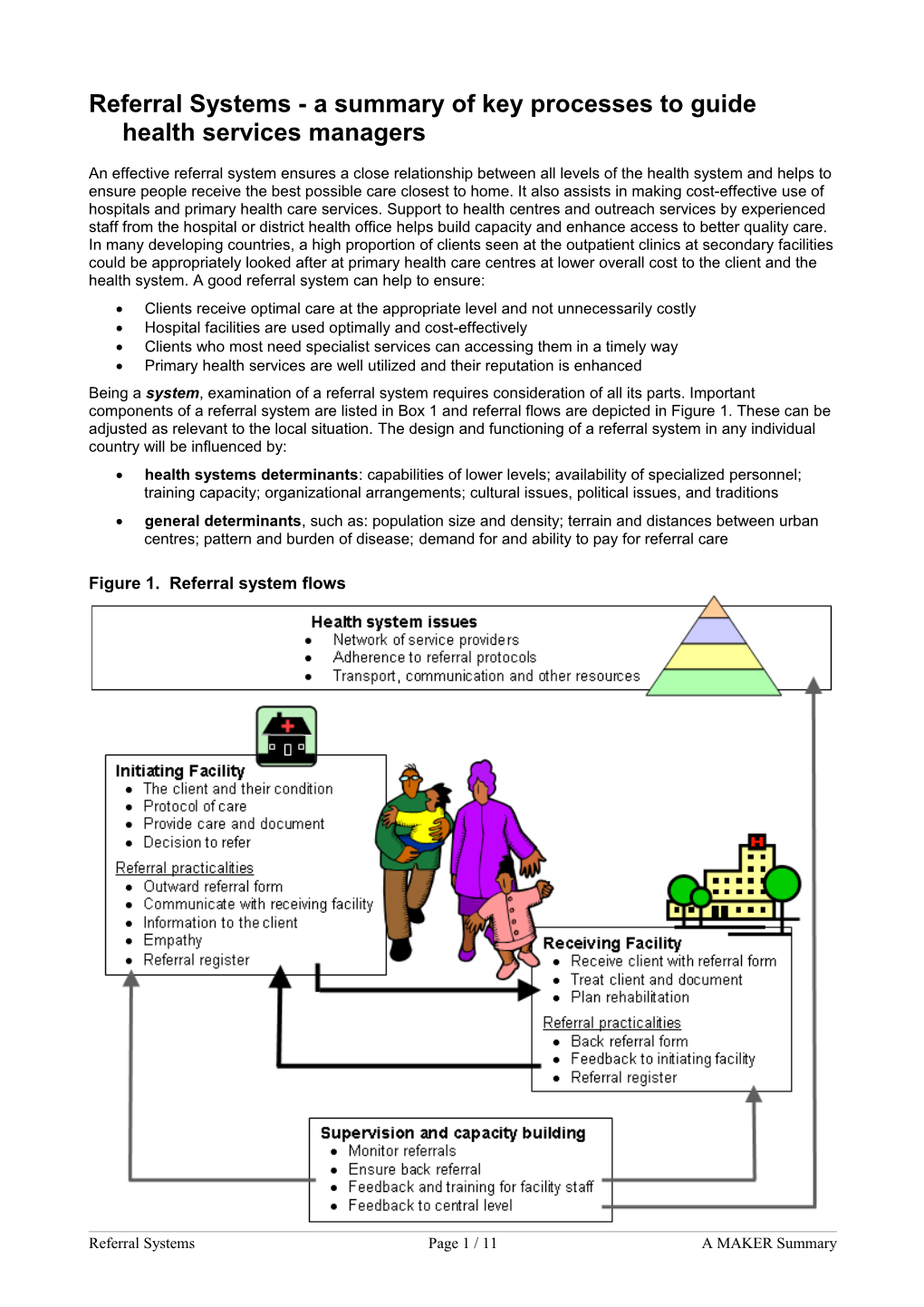 Template of Information for the Big Questions