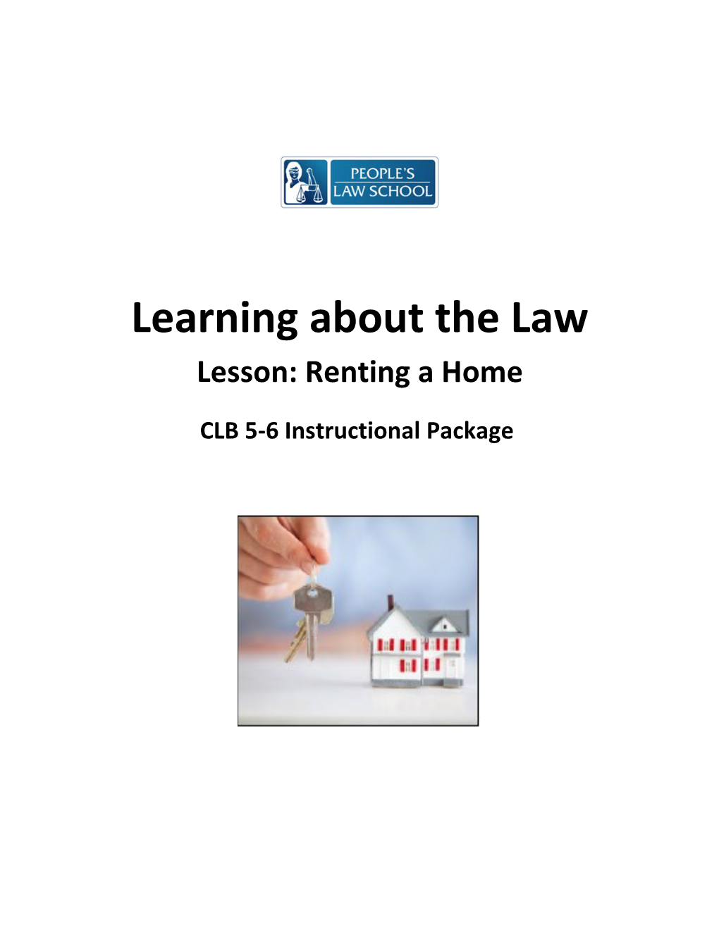 Learning About the Law Lesson: Renting a Home