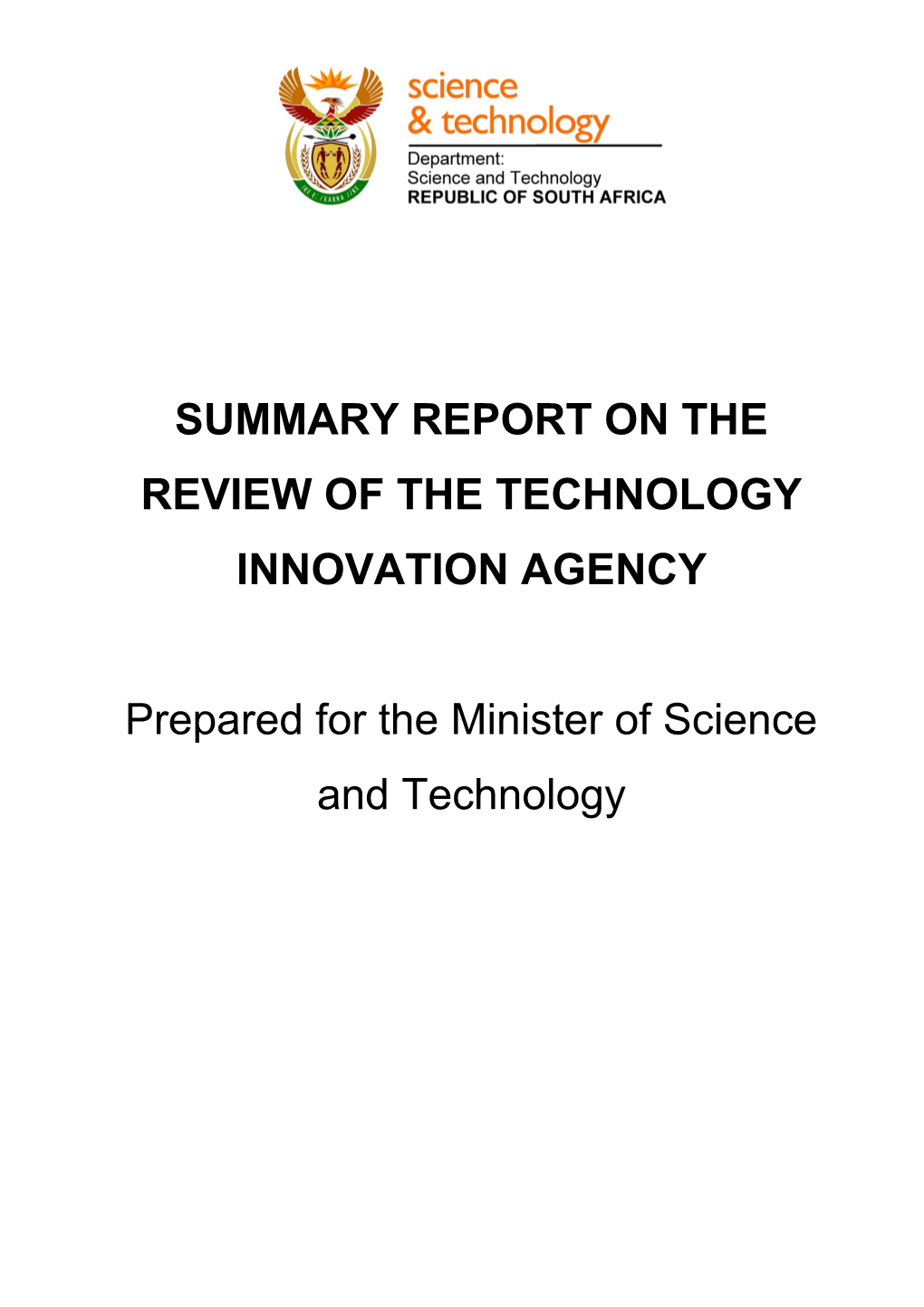 Review of the Technology Innovation Agency