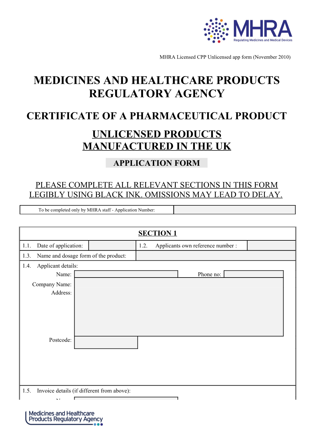 Medicines and Healthcare Products Regulatoryagency