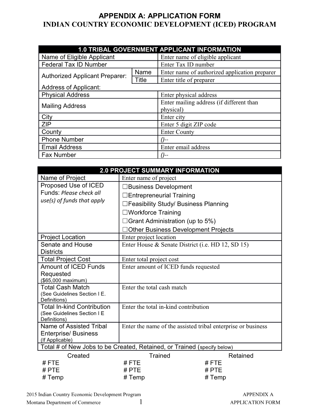 Indian Country Economic Development (Iced) Program