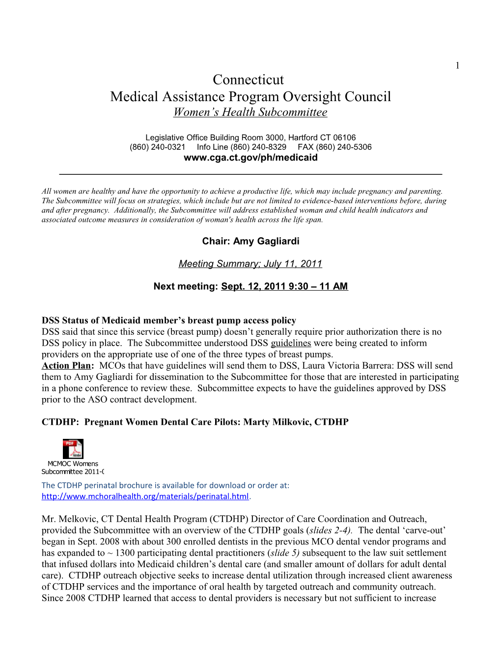 Medical Assistance Program Oversight Council