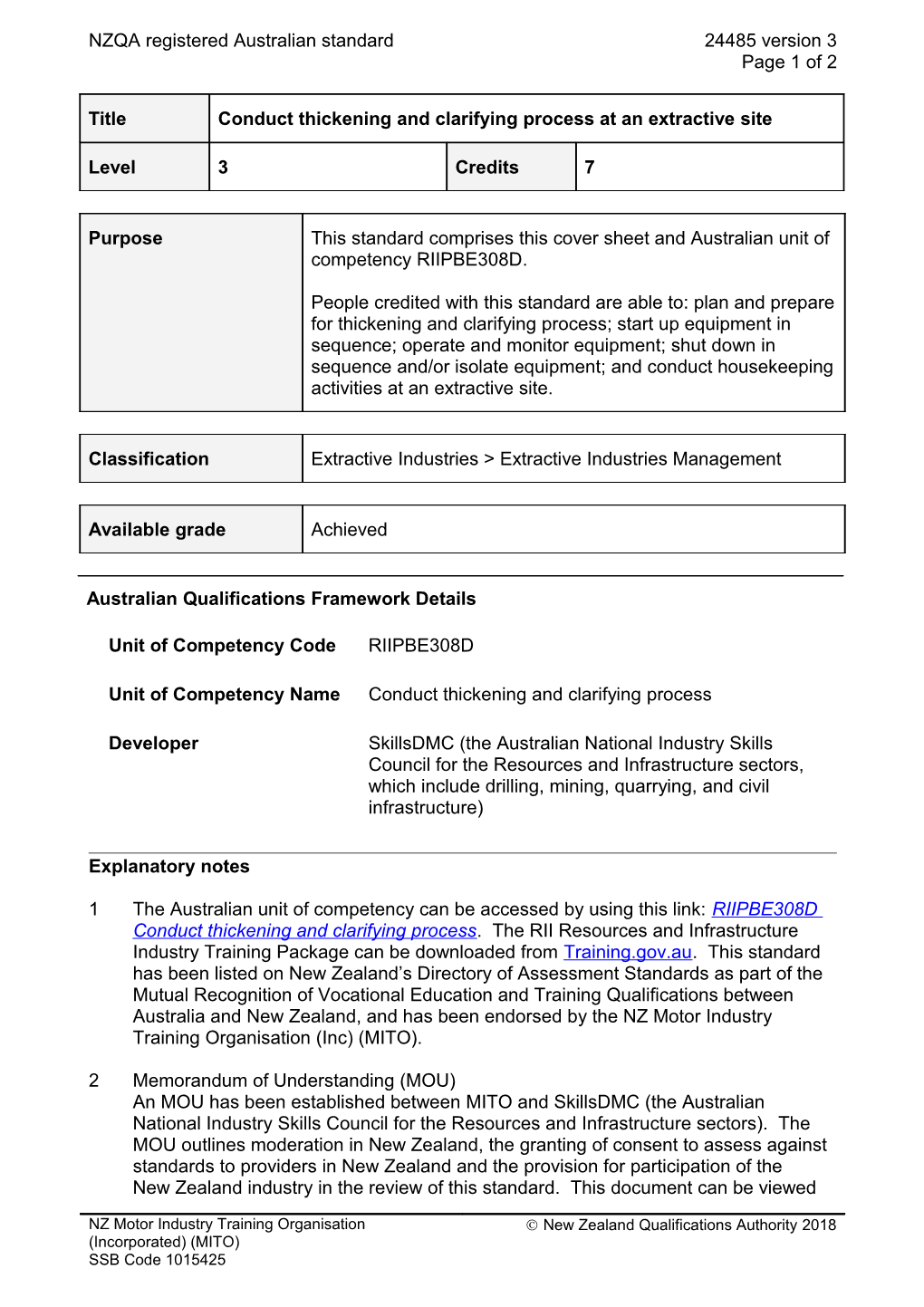 24485 Conduct Thickening and Clarifying Process at an Extractive Site