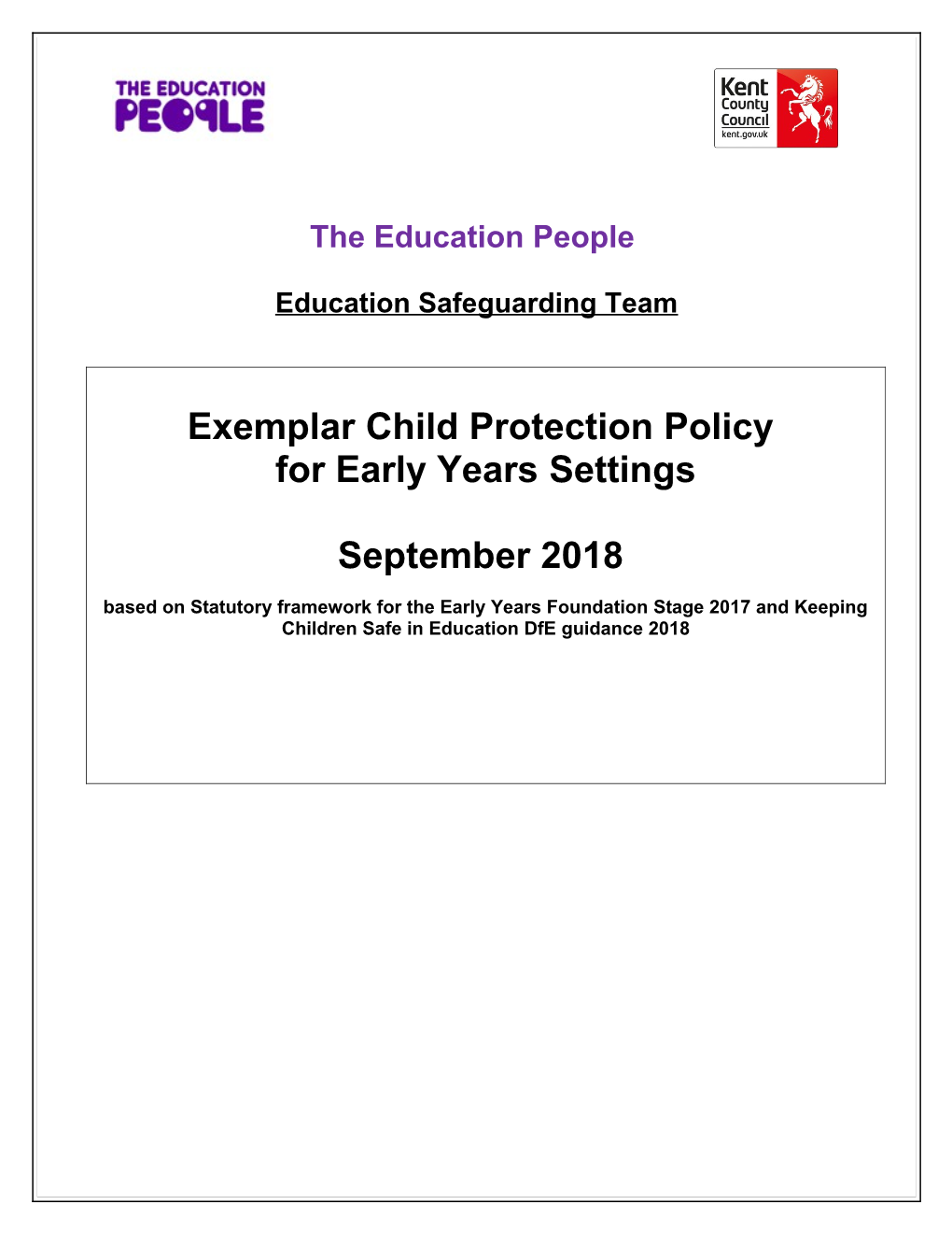EY Exemplar CP Policy