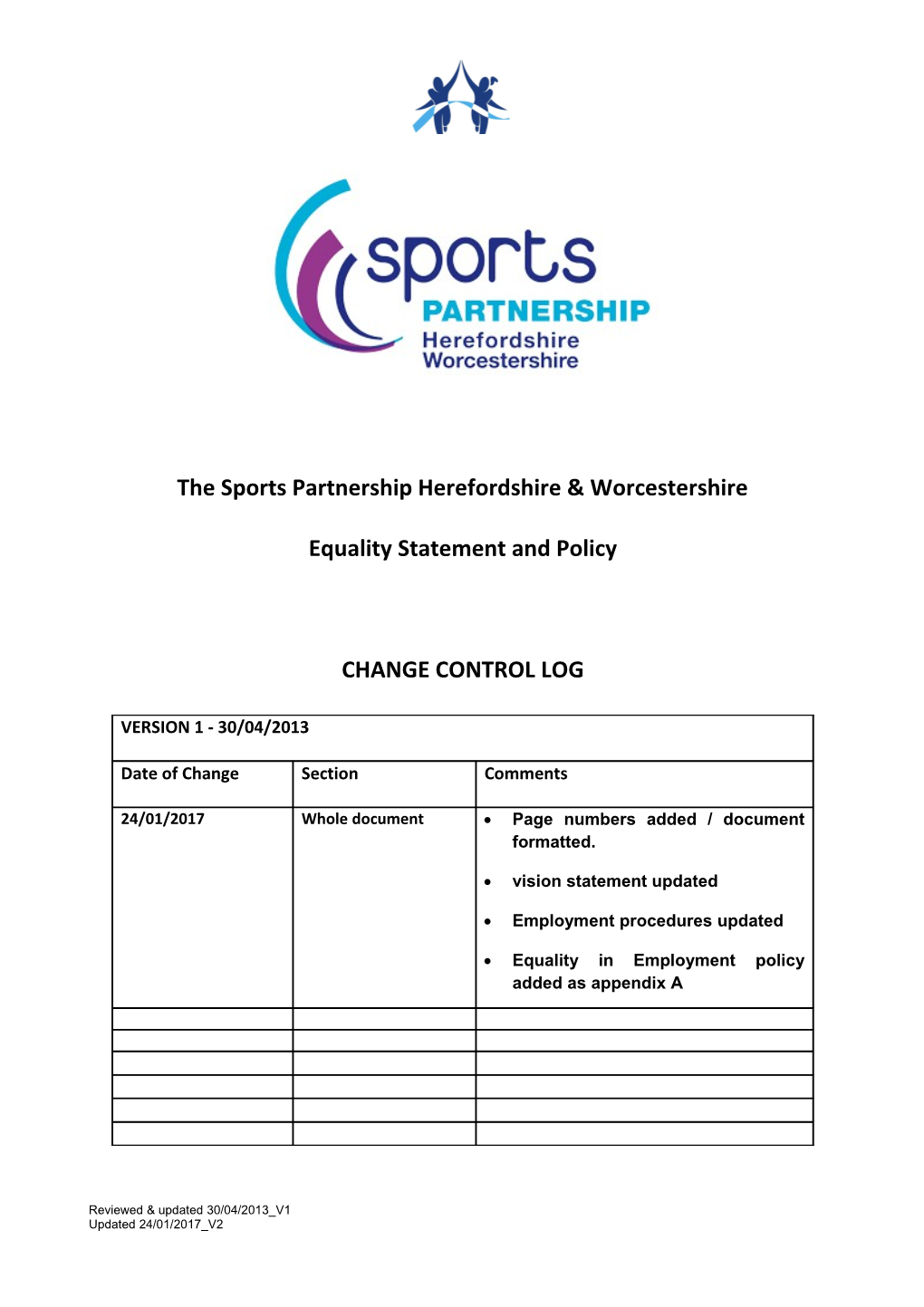 The Sports Partnership Herefordshire & Worcestershire