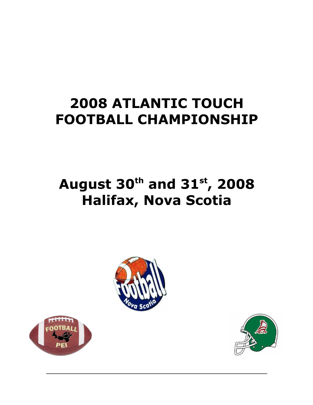 2008 Atlantic Touch Football Championship