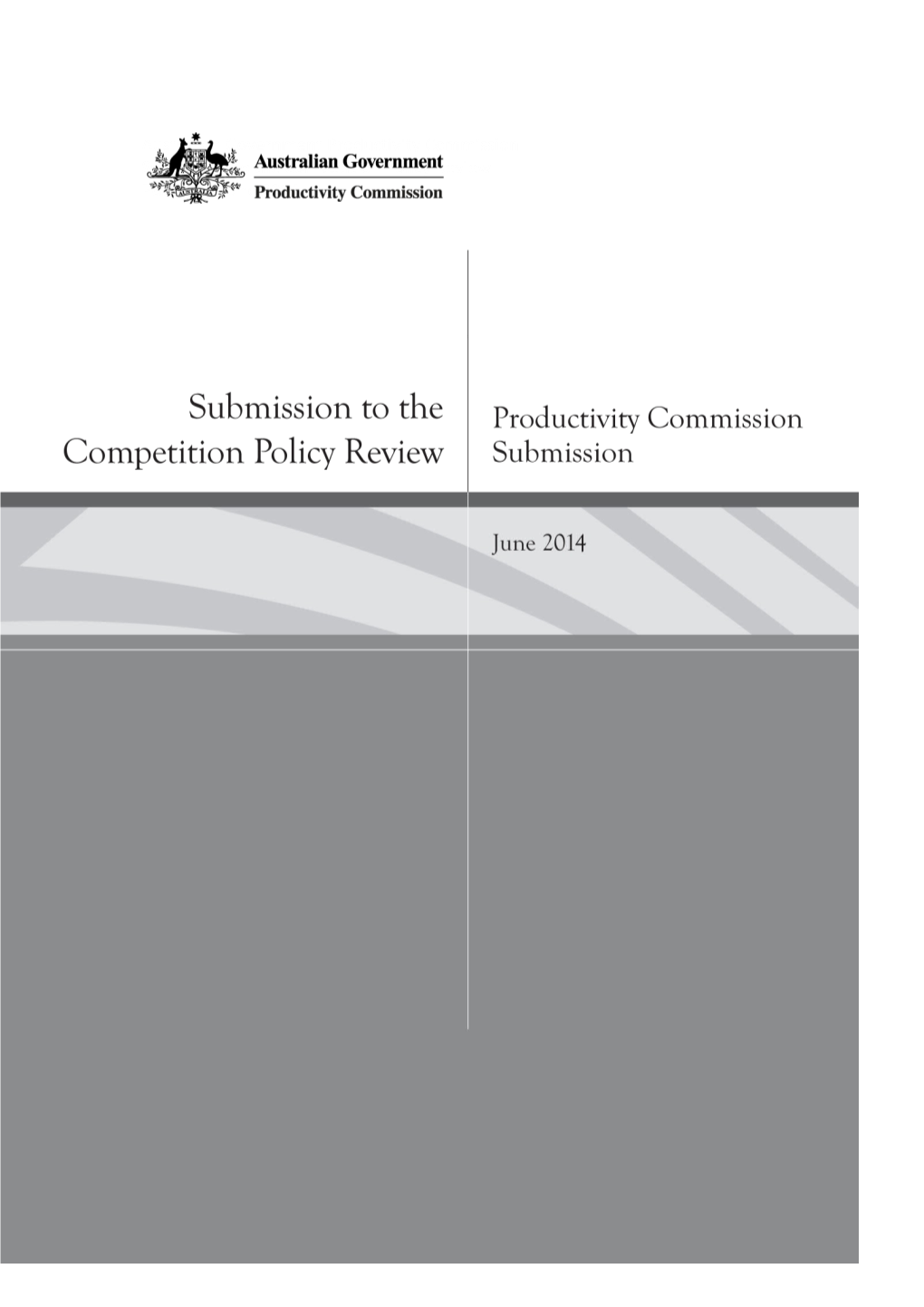 Submission to the Competition Policy Review