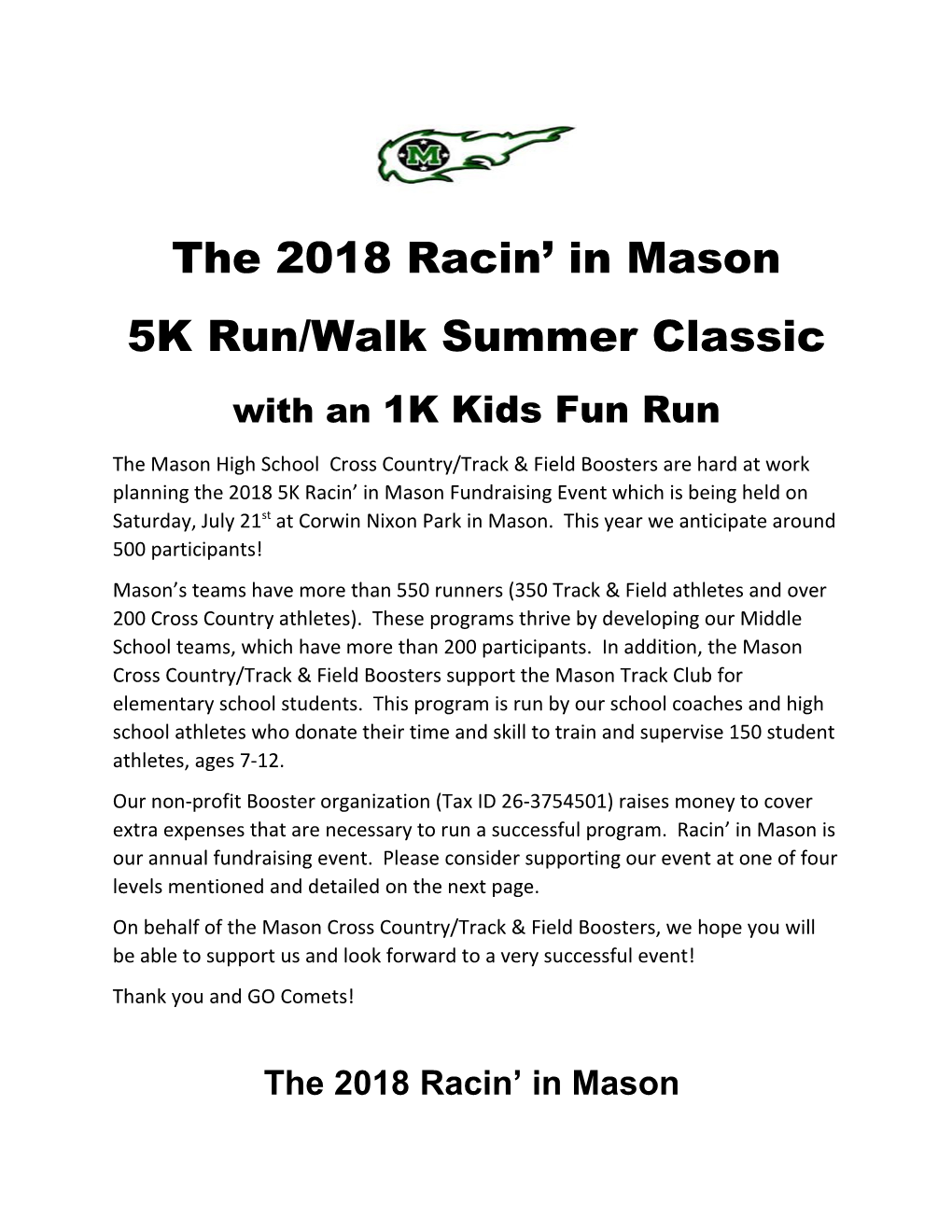 5K Run/Walk Summer Classic