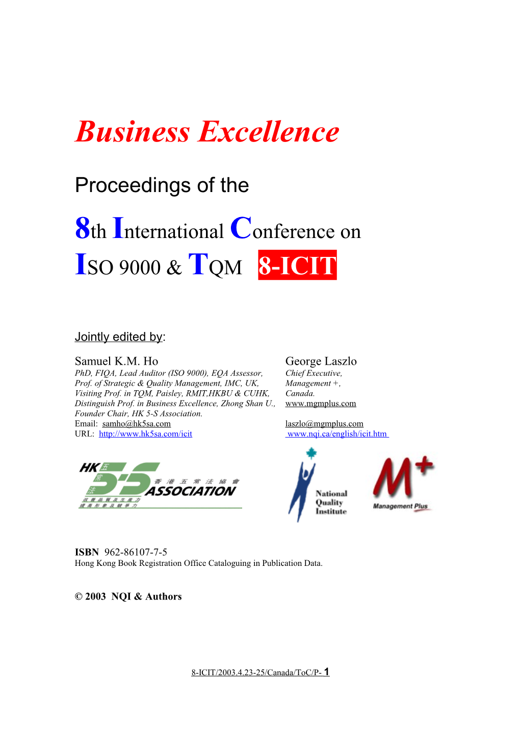 Business Excellence