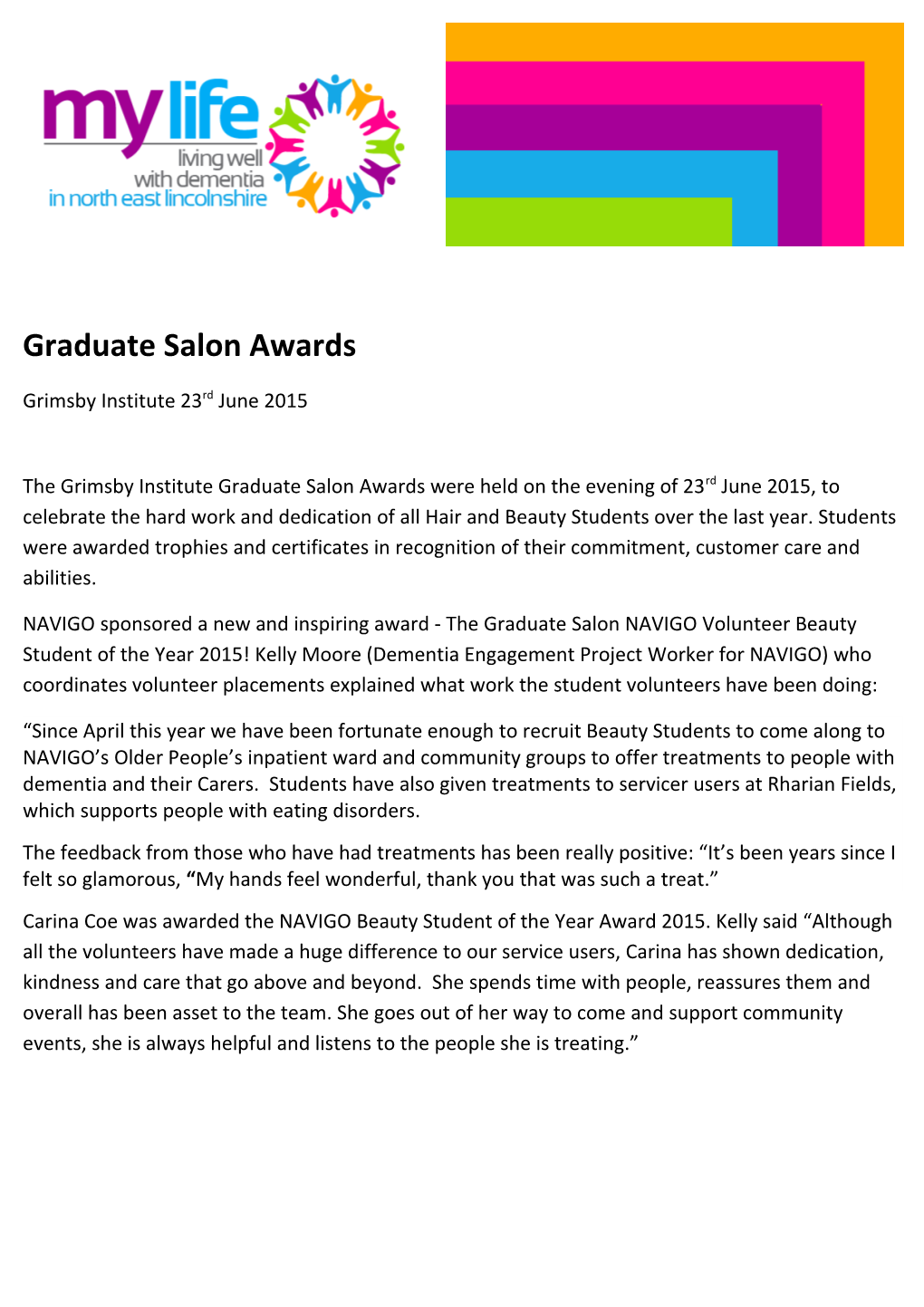 Graduate Salon Awards