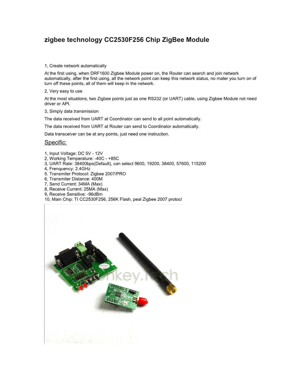 Zigbee Technology CC2530F256 Chip Zigbee Module