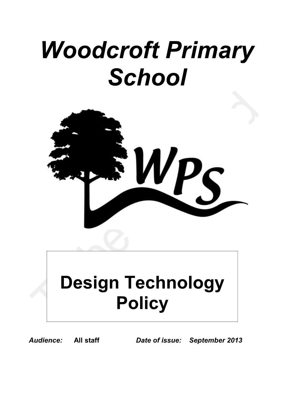 Policy on Design and Technology