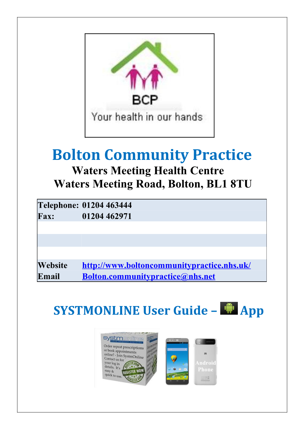 Bolton Community Practice