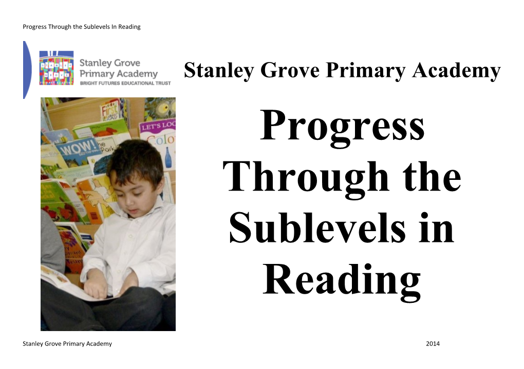 Progress Through the Sublevels in Reading