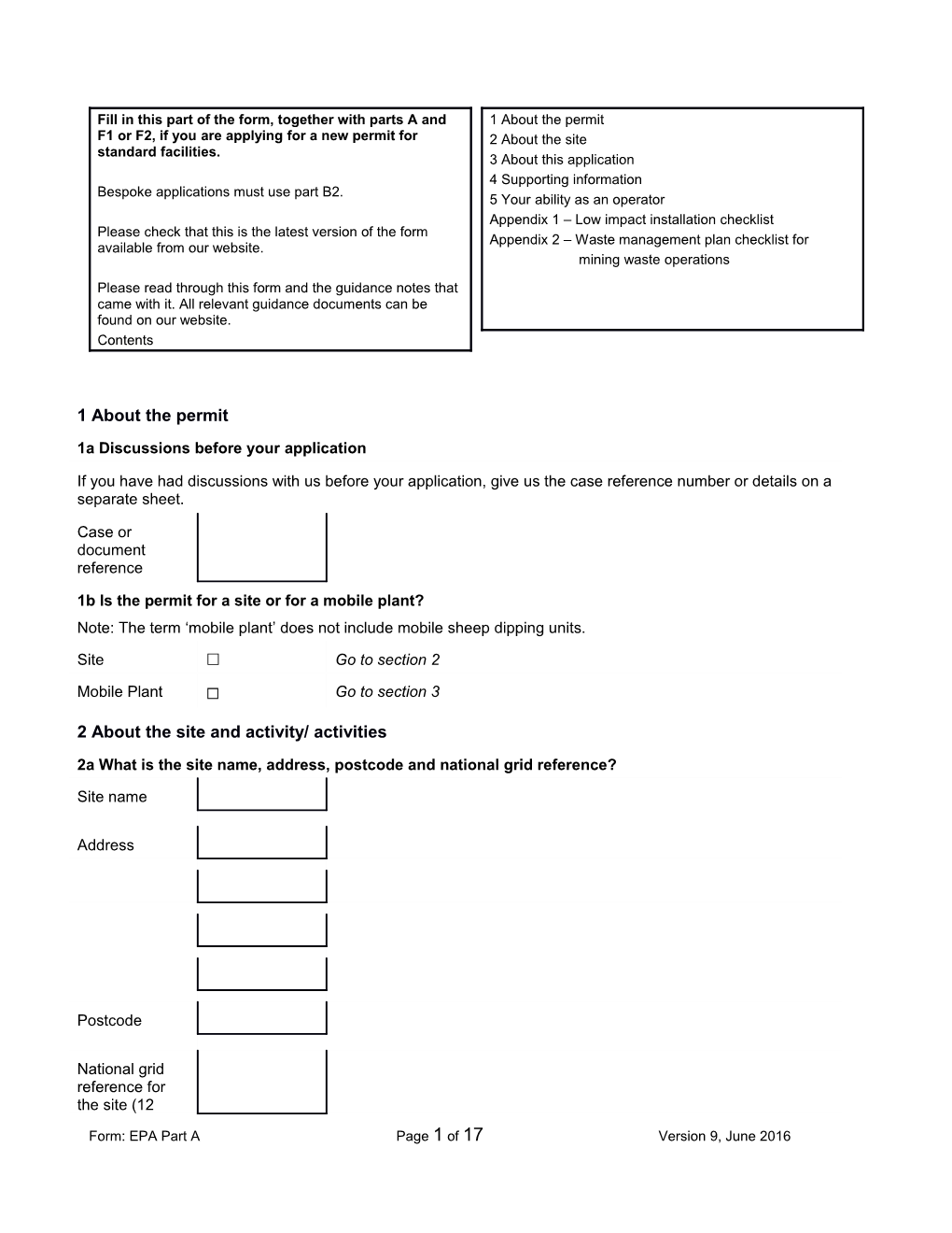 Fill in This Part of the Form, Together with Parts Aand F1 Or F2, If You Are Applying