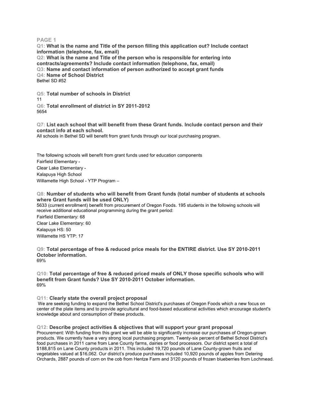 Q3: Name and Contact Information of Person Authorized to Accept Grant Funds