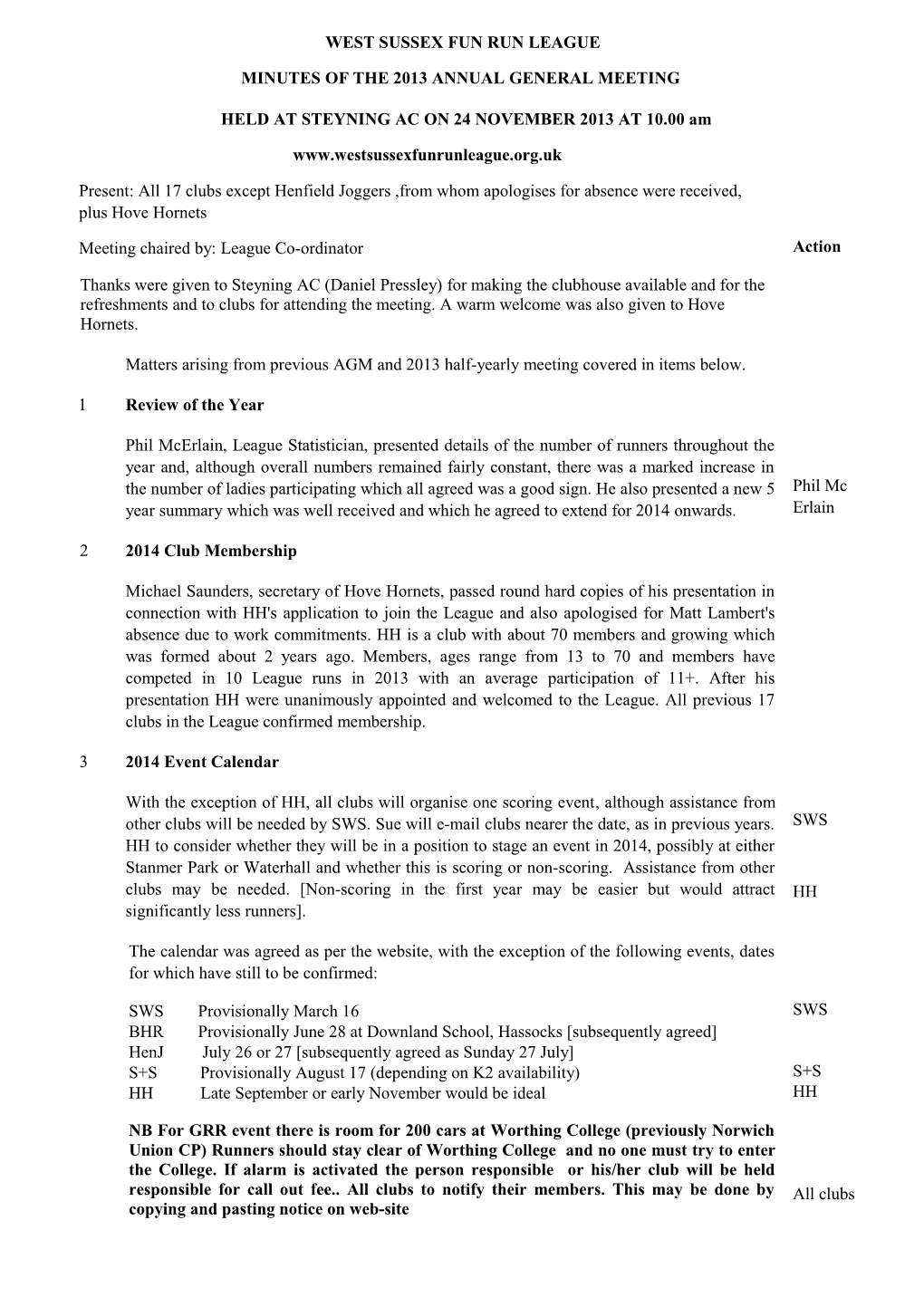 Minutes of the 2002 Annual General Meeting