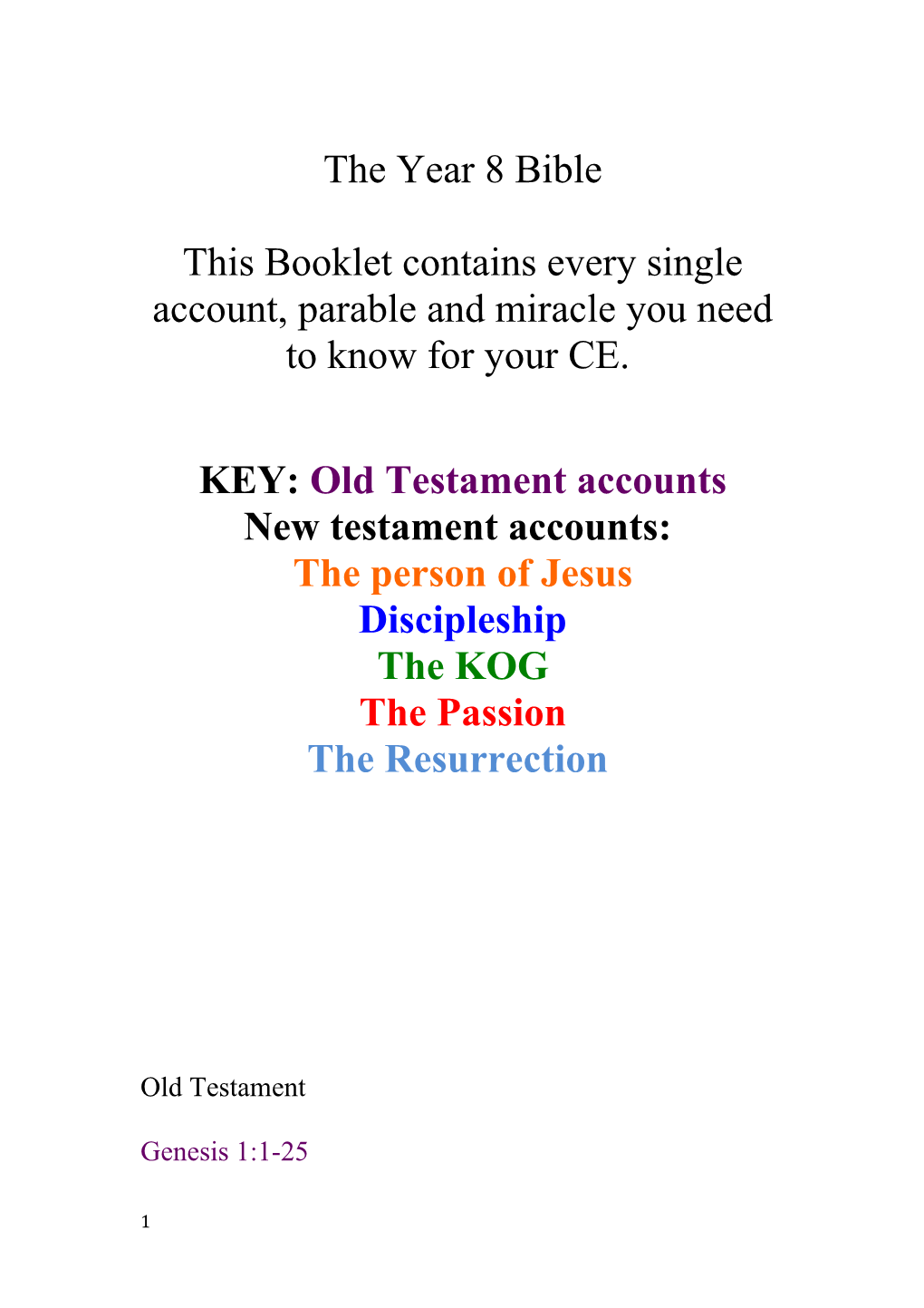 KEY:Old Testament Accounts