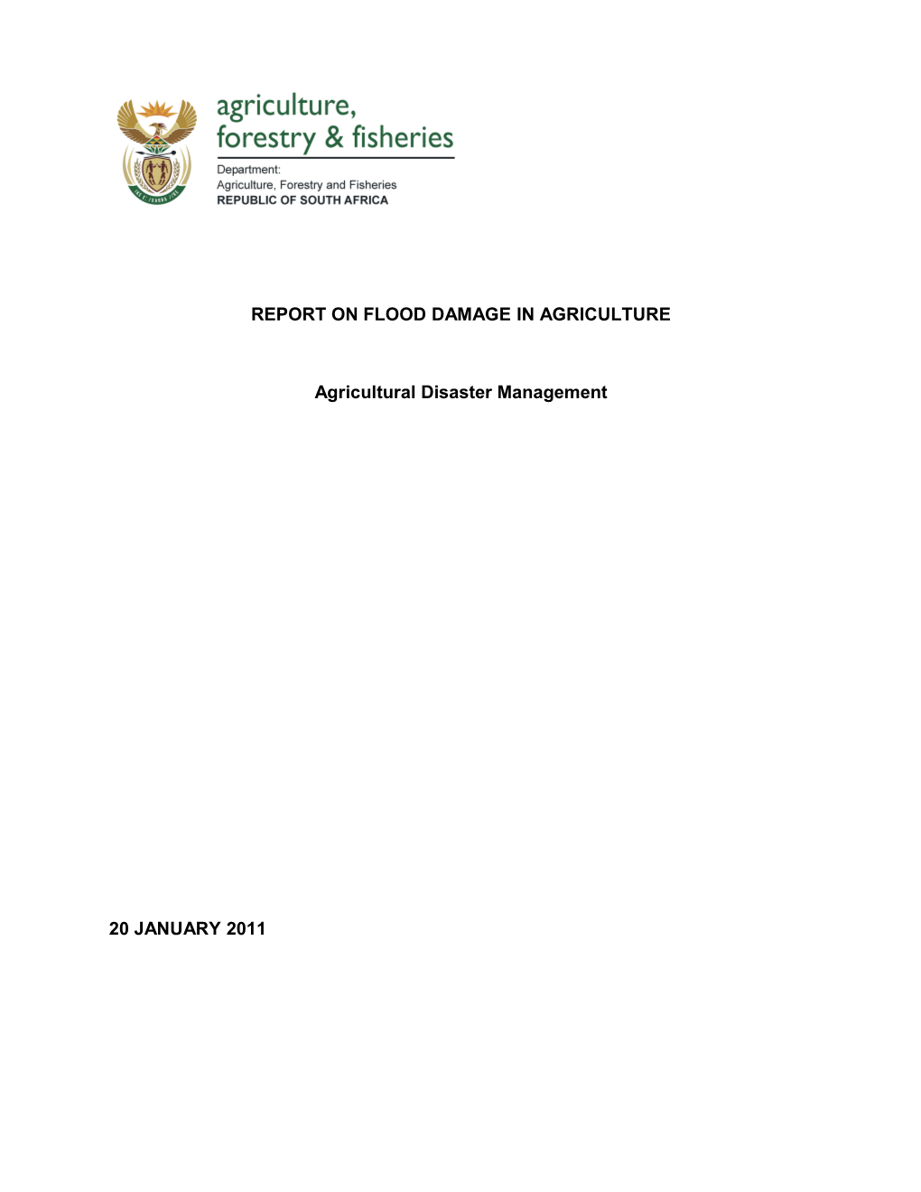 Report on Damages Caused by Heavy Falls