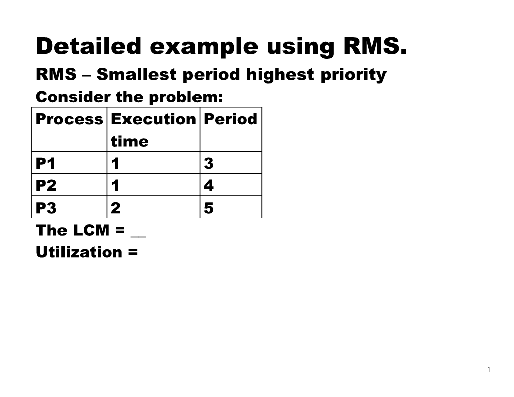 Detailed Example Using RMS