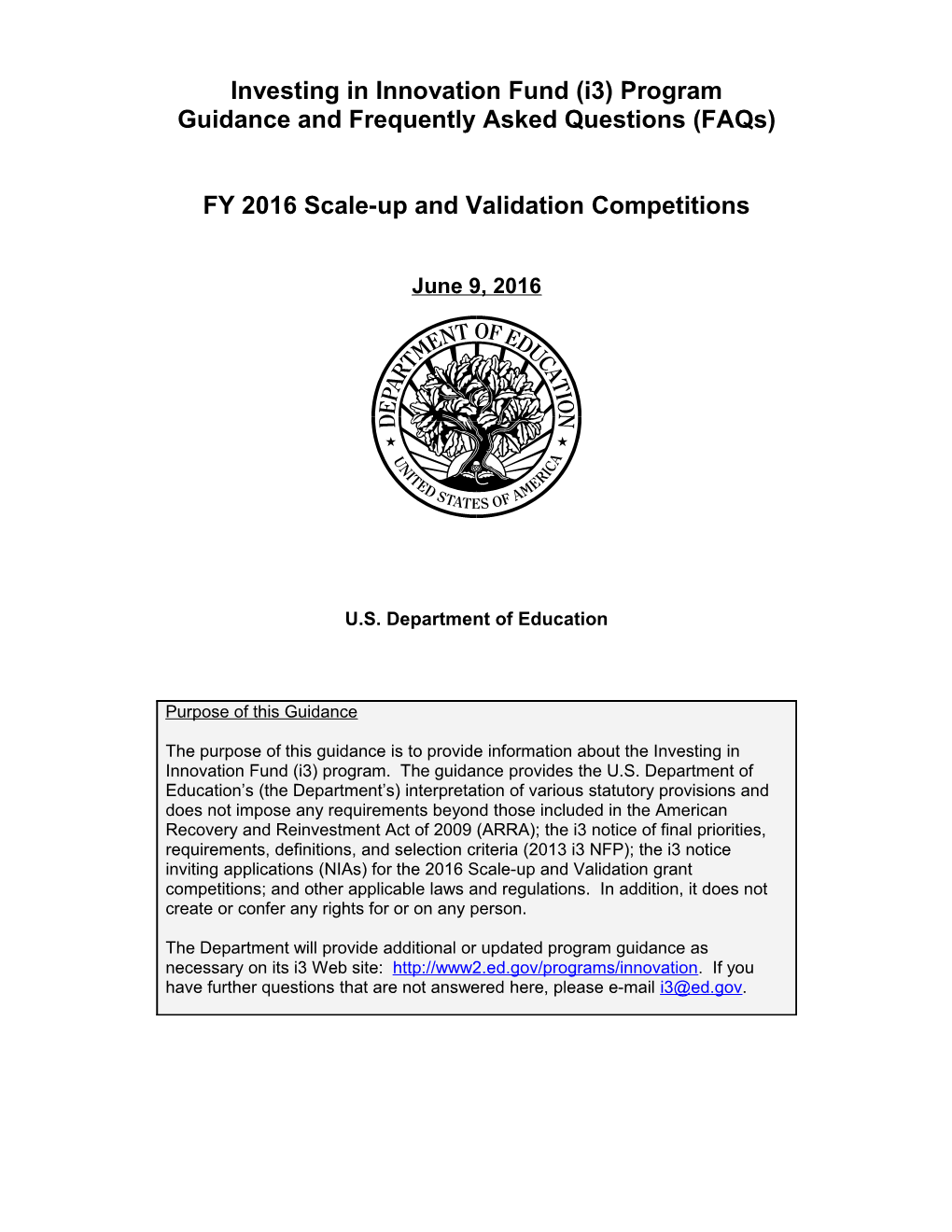 FY 2016 Scale-Up and Validation Competitions (MS Word)