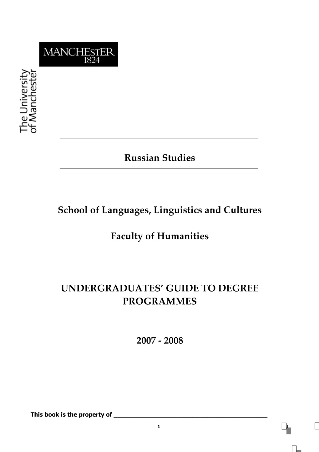 School of Languages, Linguistics and Cultures