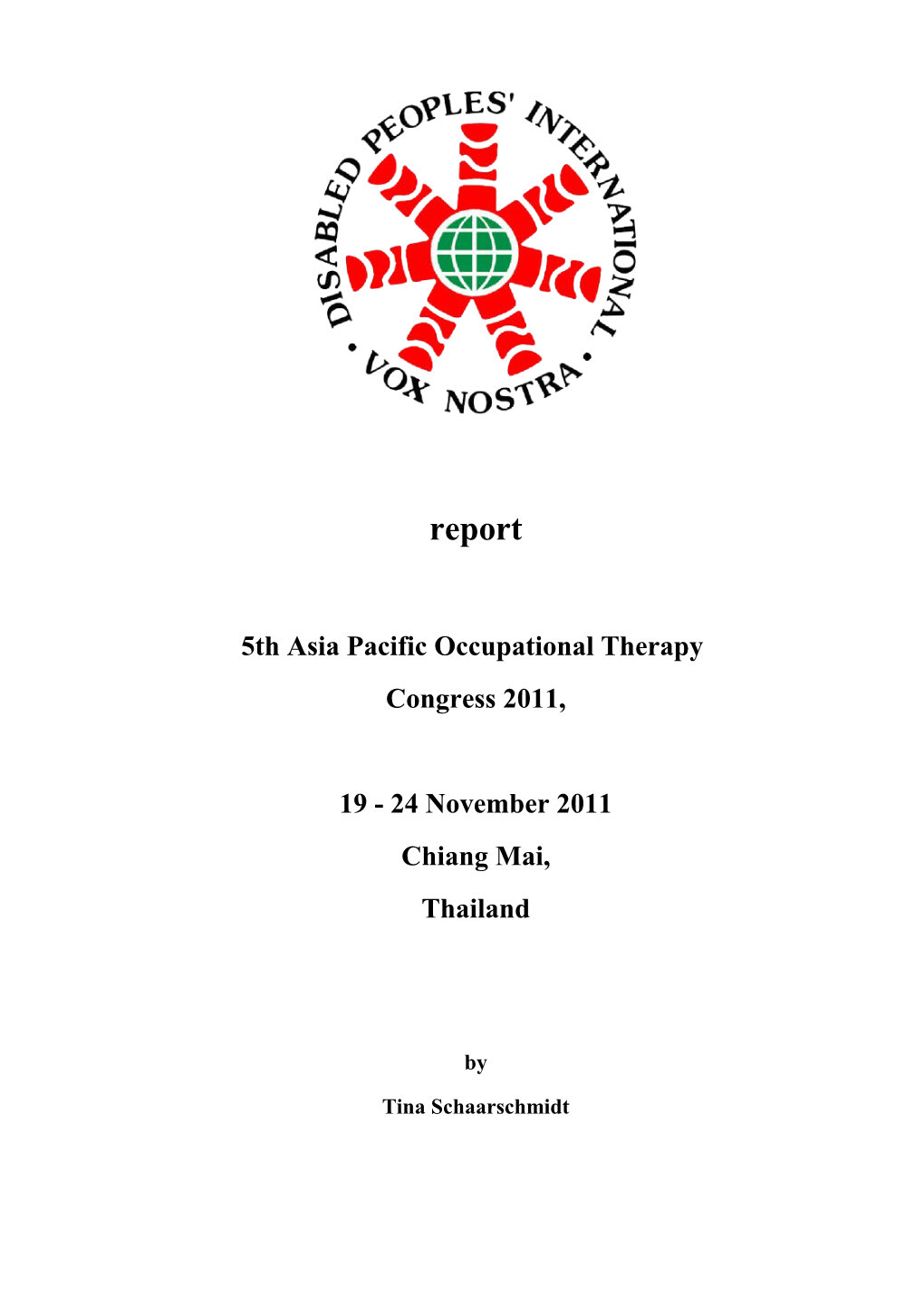 5Th Asia Pacific Occupational Therapy