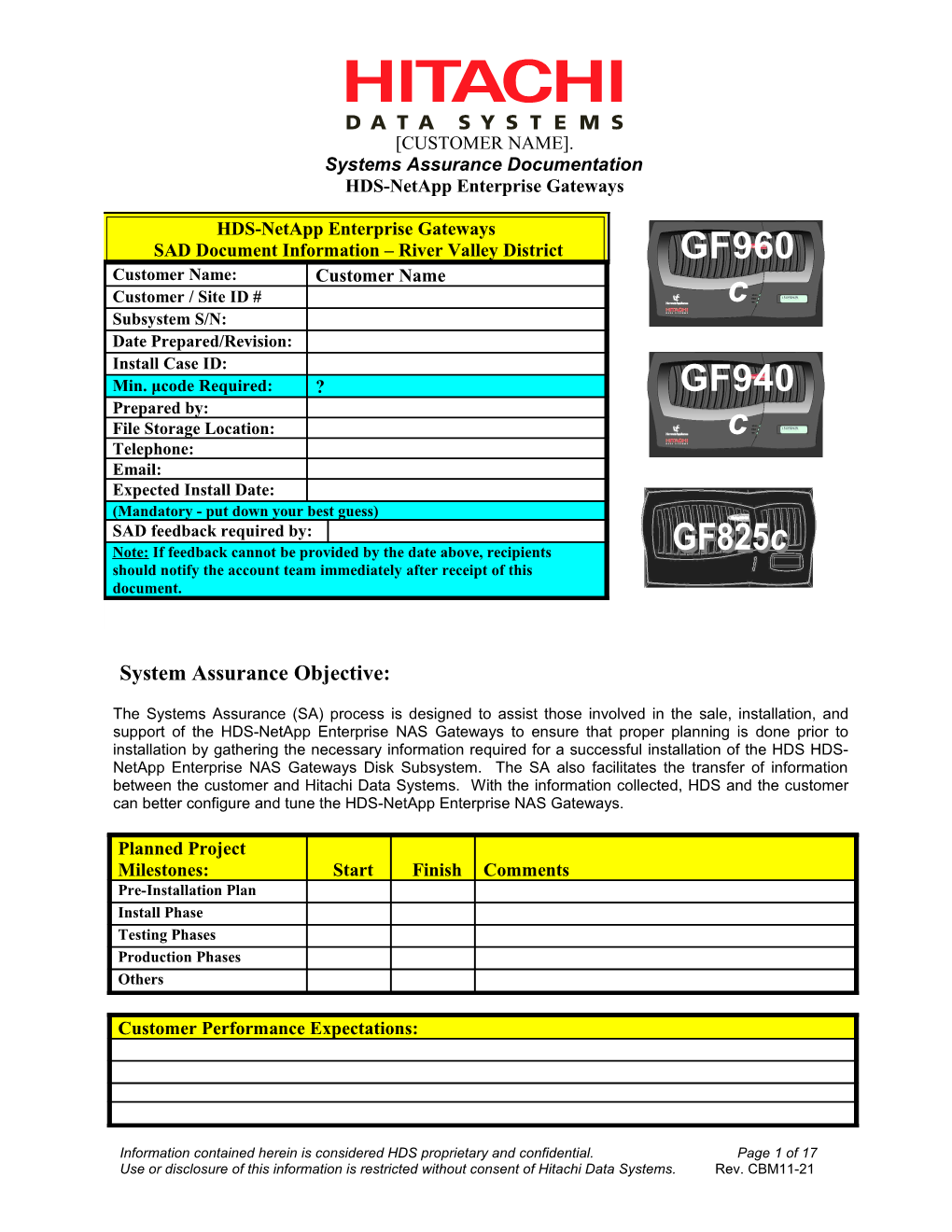 SSD Netapps - Systems Assurance Document