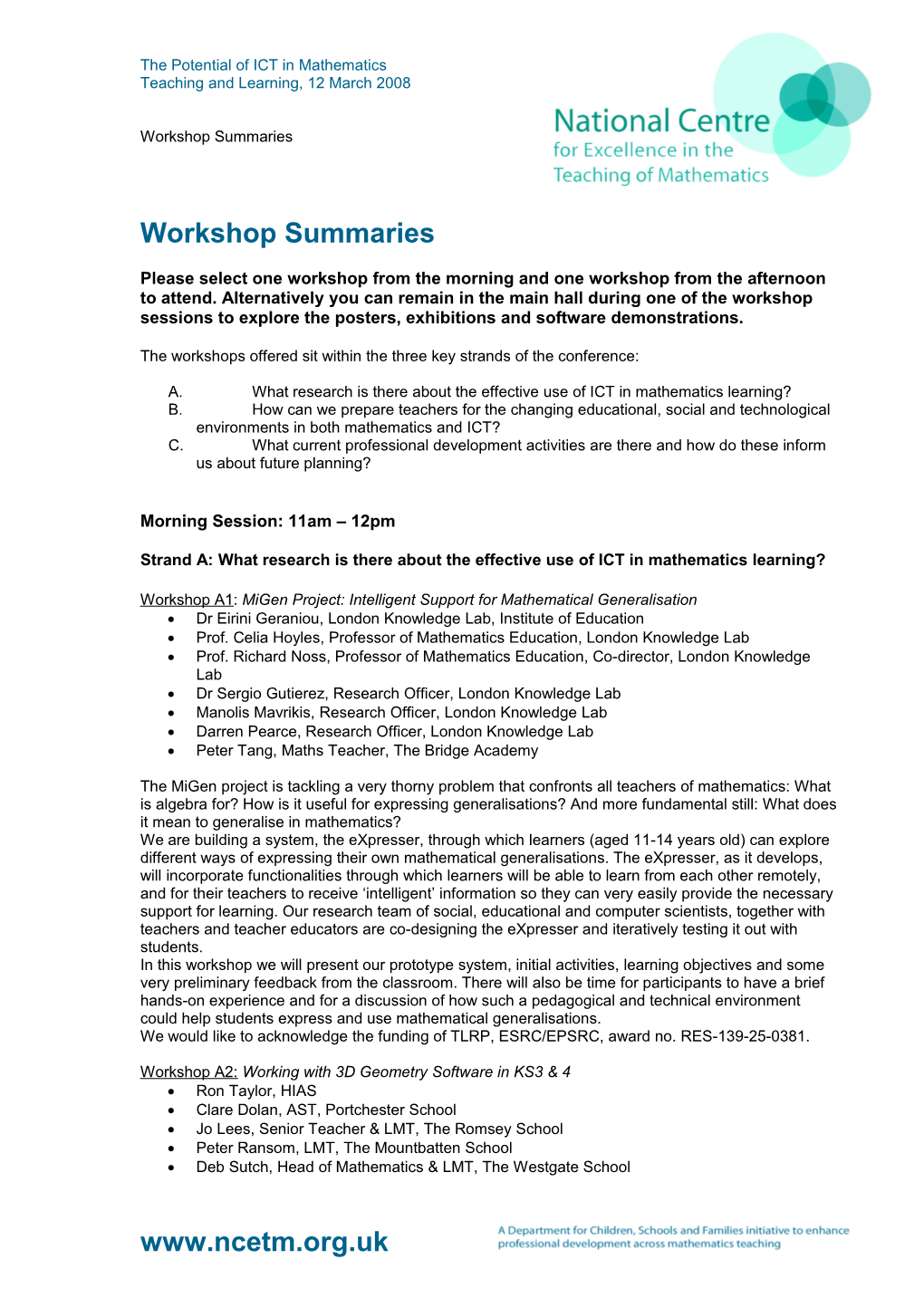 The Potential of ICT in Mathematics