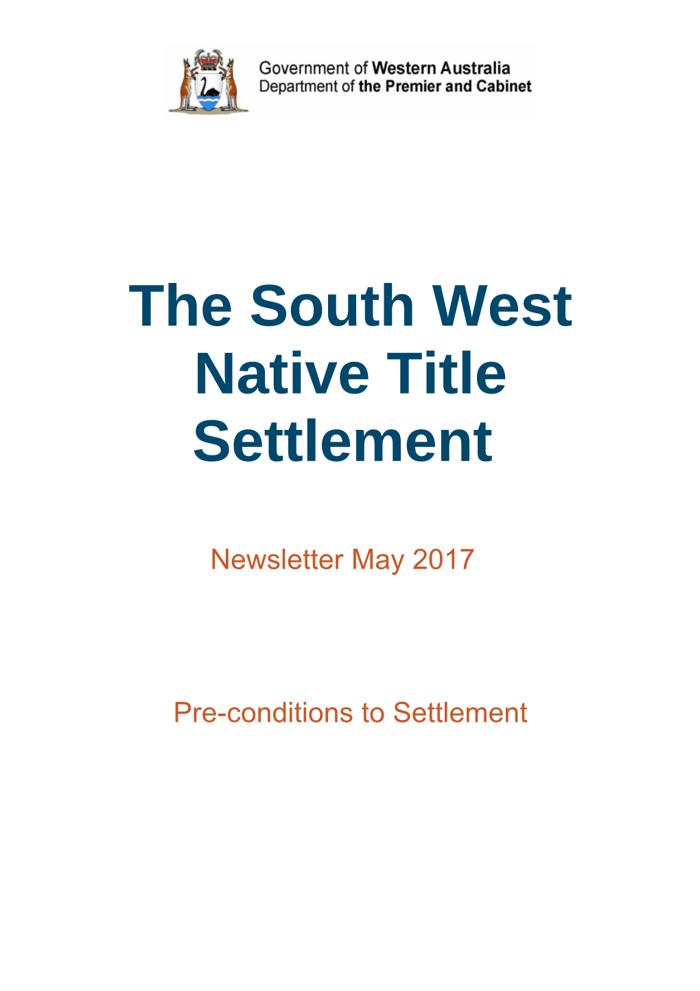 The South West Native Title Settlement