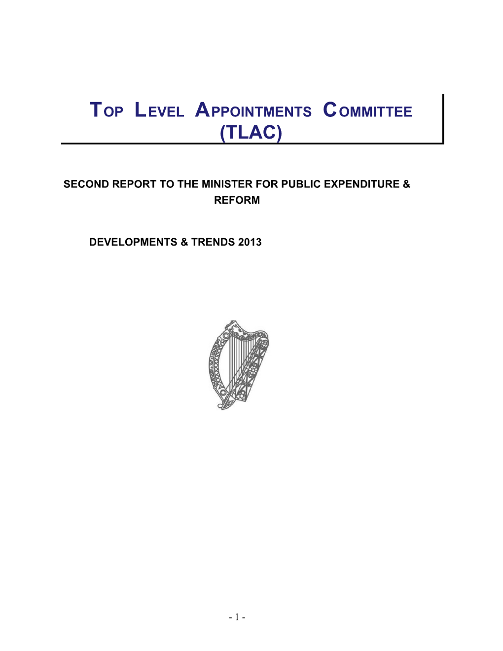 Second Report to the Minister for Public Expenditure & Reform