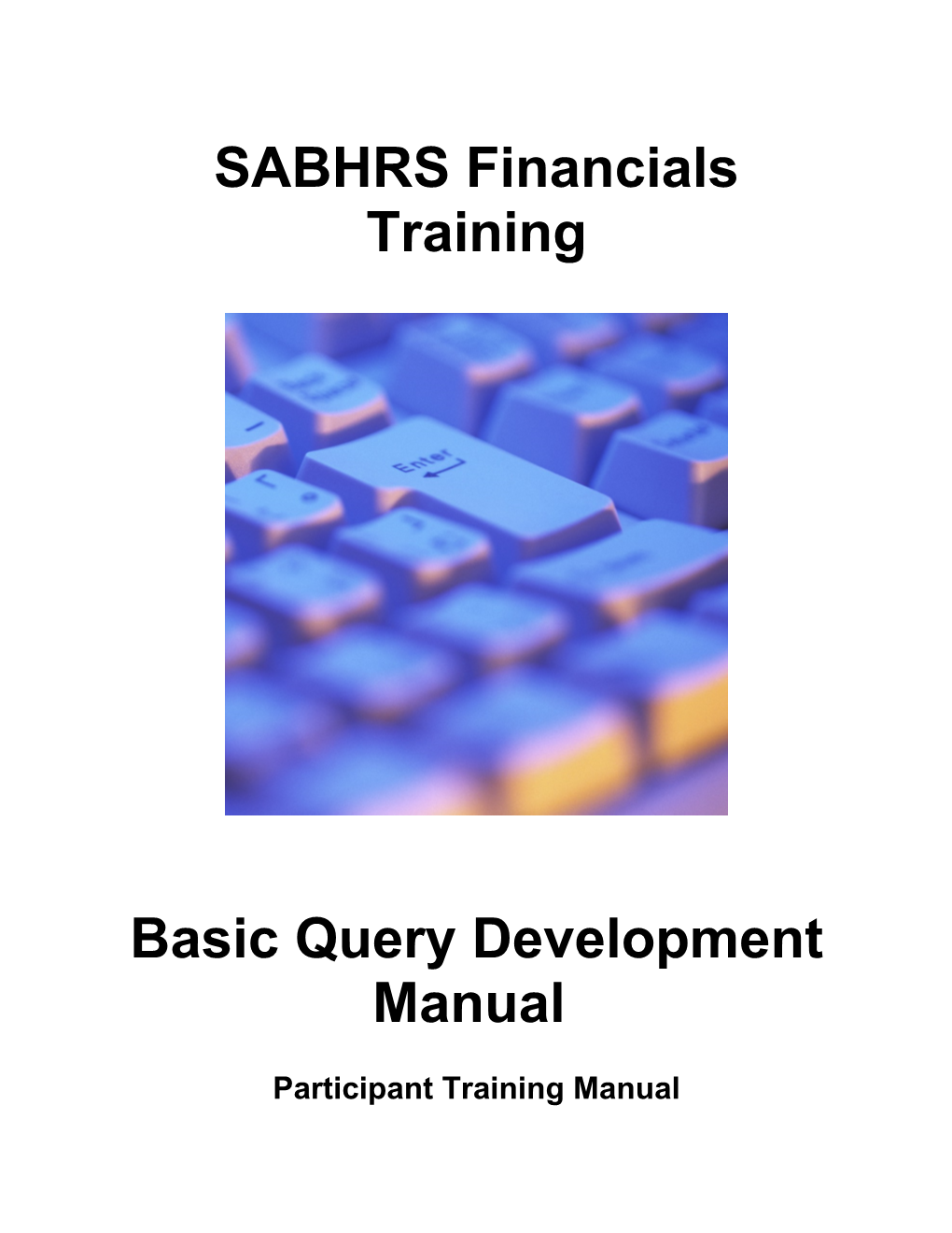 SABHRS Financials Training