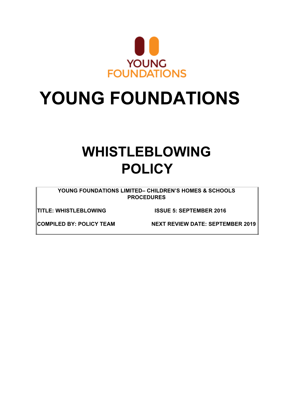 Young Foundations Limited Children S Homes & Schools