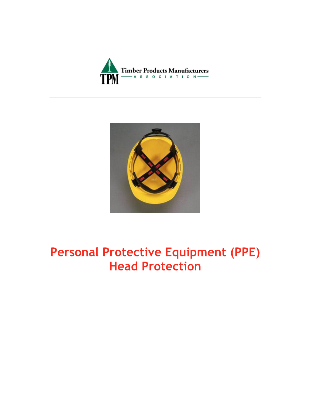 Personal Protective Equipment (PPE) Head Protection