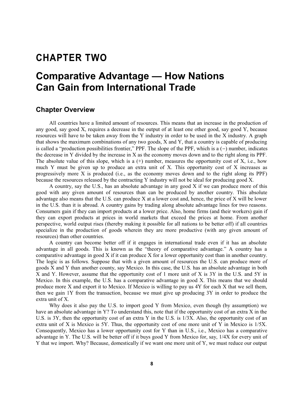 Chapter 1: Introduction to the Global Economy