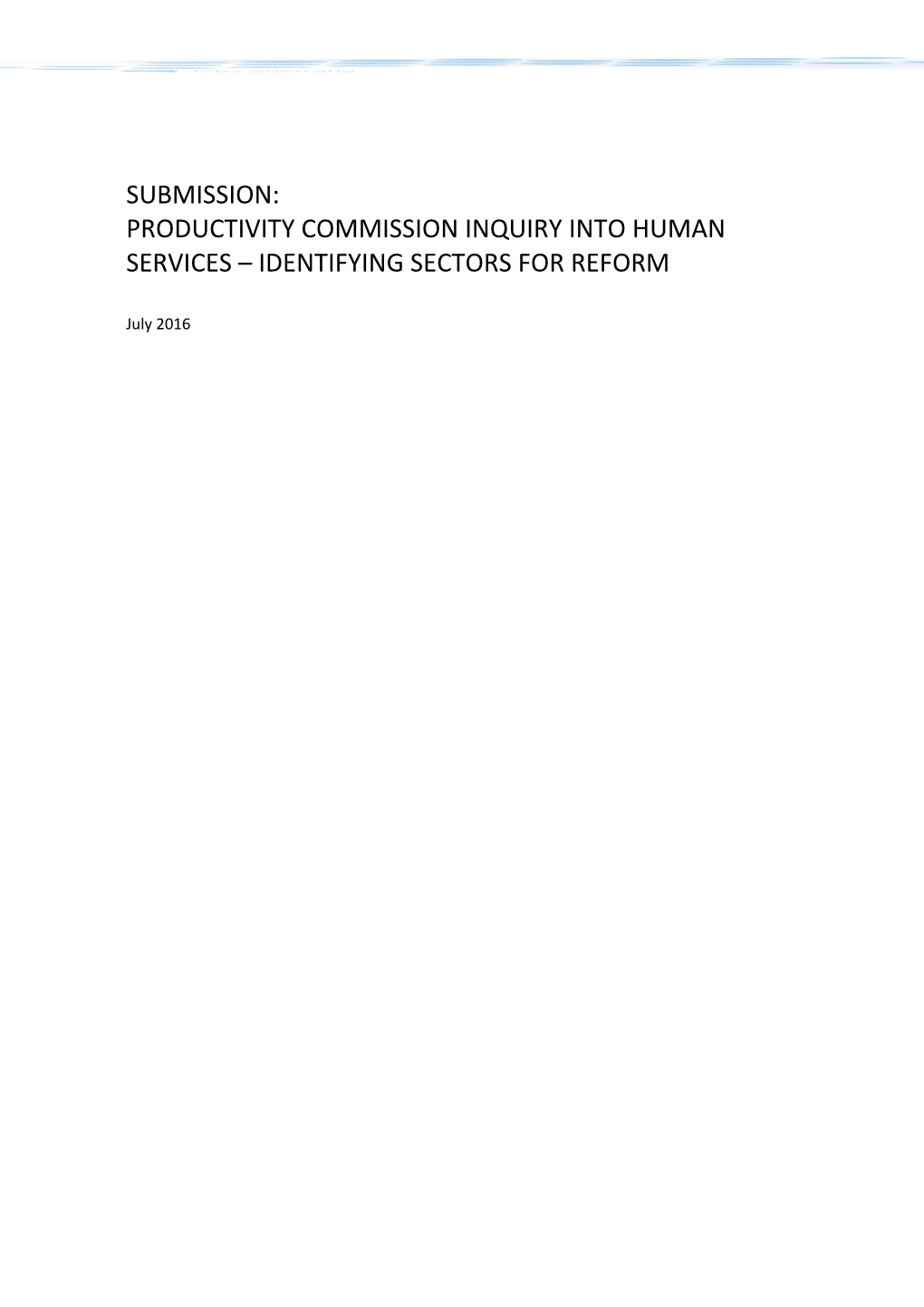 Submission 268 - Jobs Australia - Identifying Sectors for Reform - 1St Stage of the Human