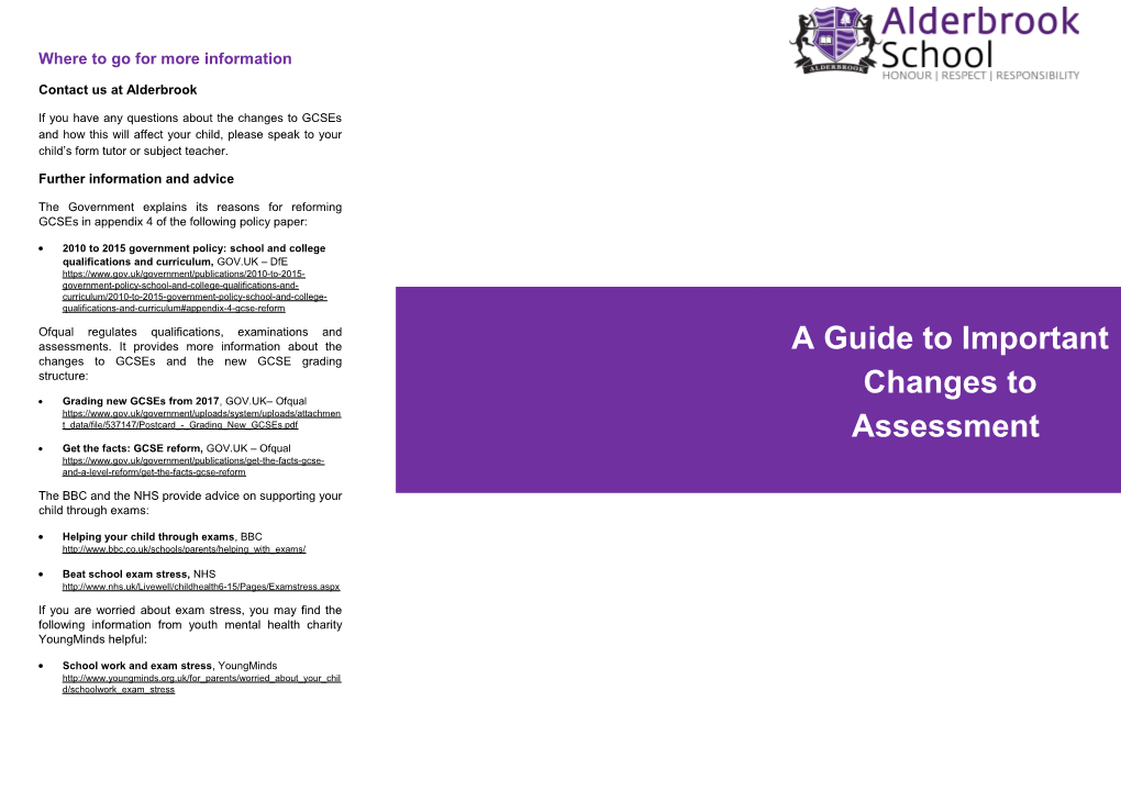 2010 to 2015 Government Policy: School and College Qualifications and Curriculum, GOV.UK Dfe