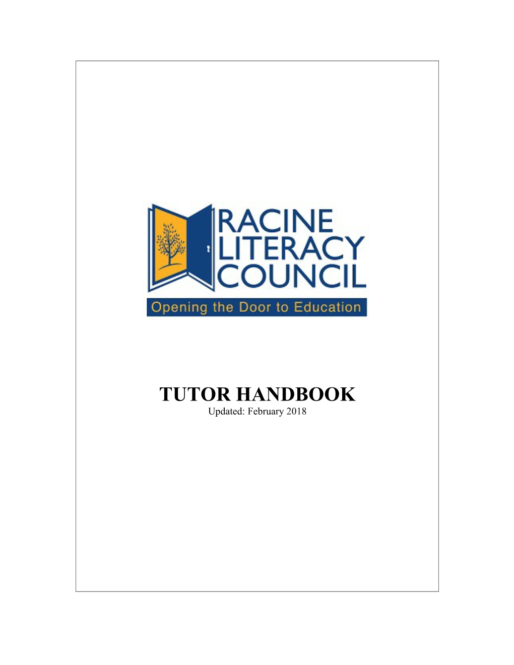 Tutor Handbook