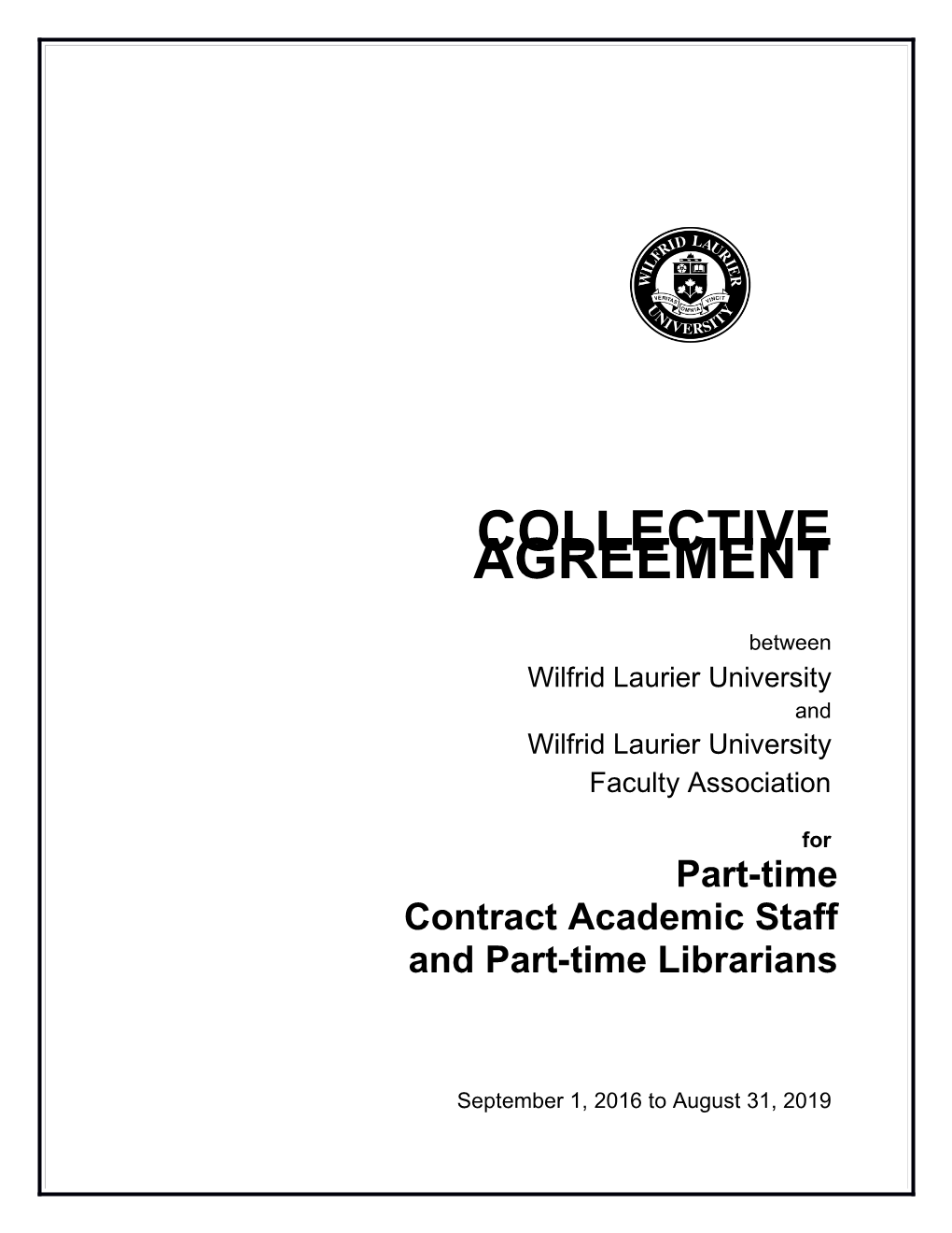 Part-Time Contractacademic Staff and Part-Time Librarians