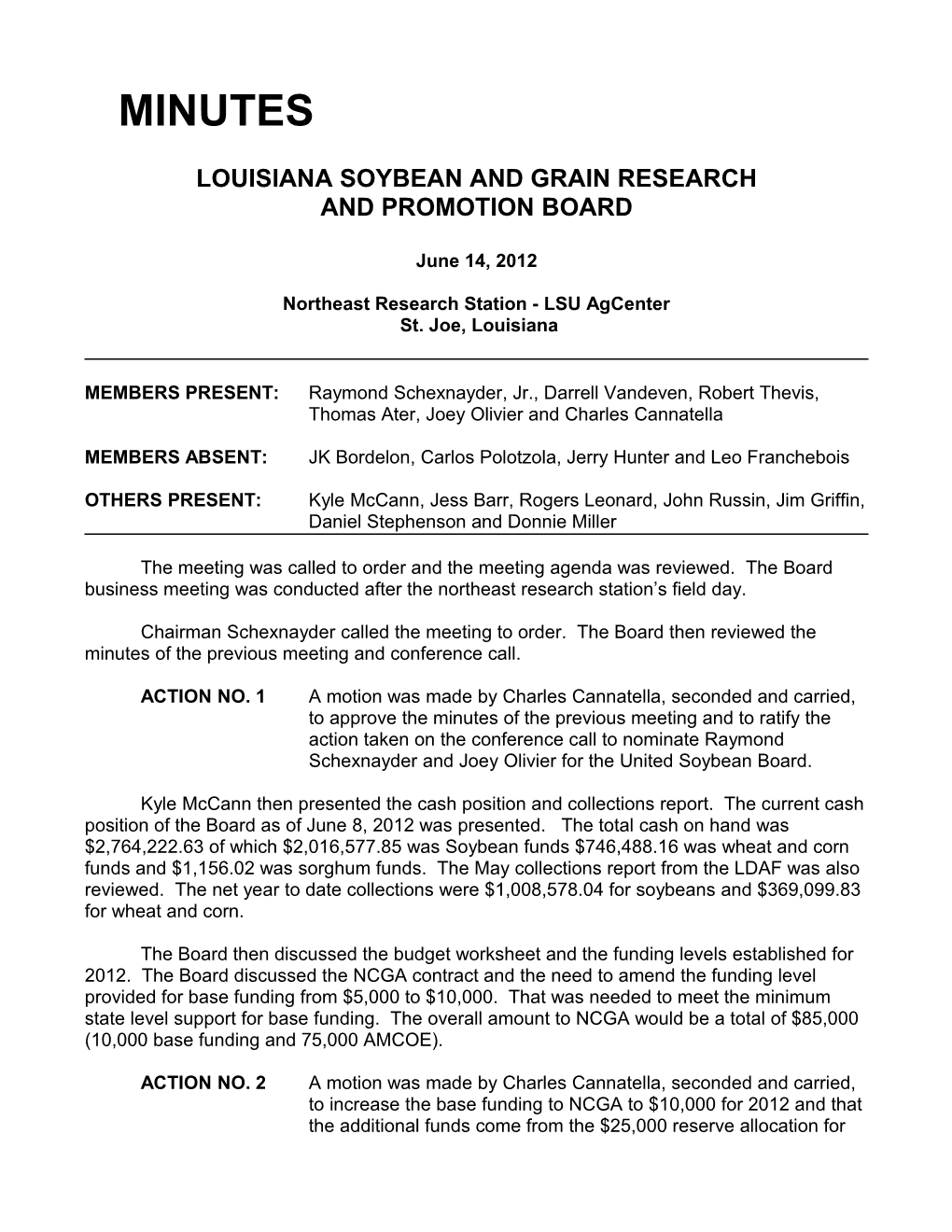 Louisiana Soybean and Grain Research