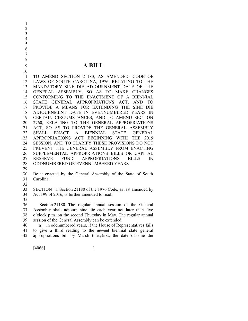 2017-2018 Bill 4066 Text of Previous Version (Mar. 28, 2017) - South Carolina Legislature Online