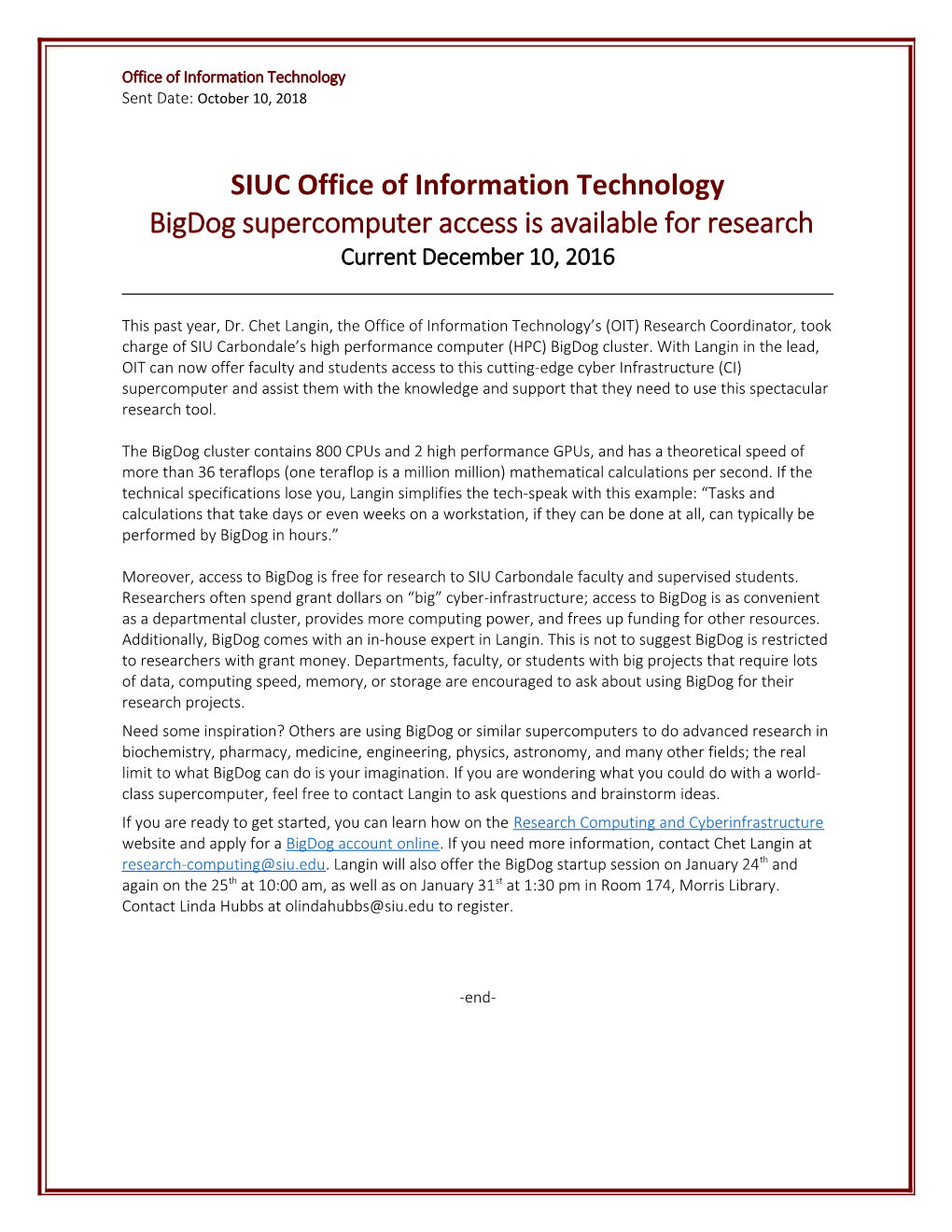 SIUC Office of Information Technology