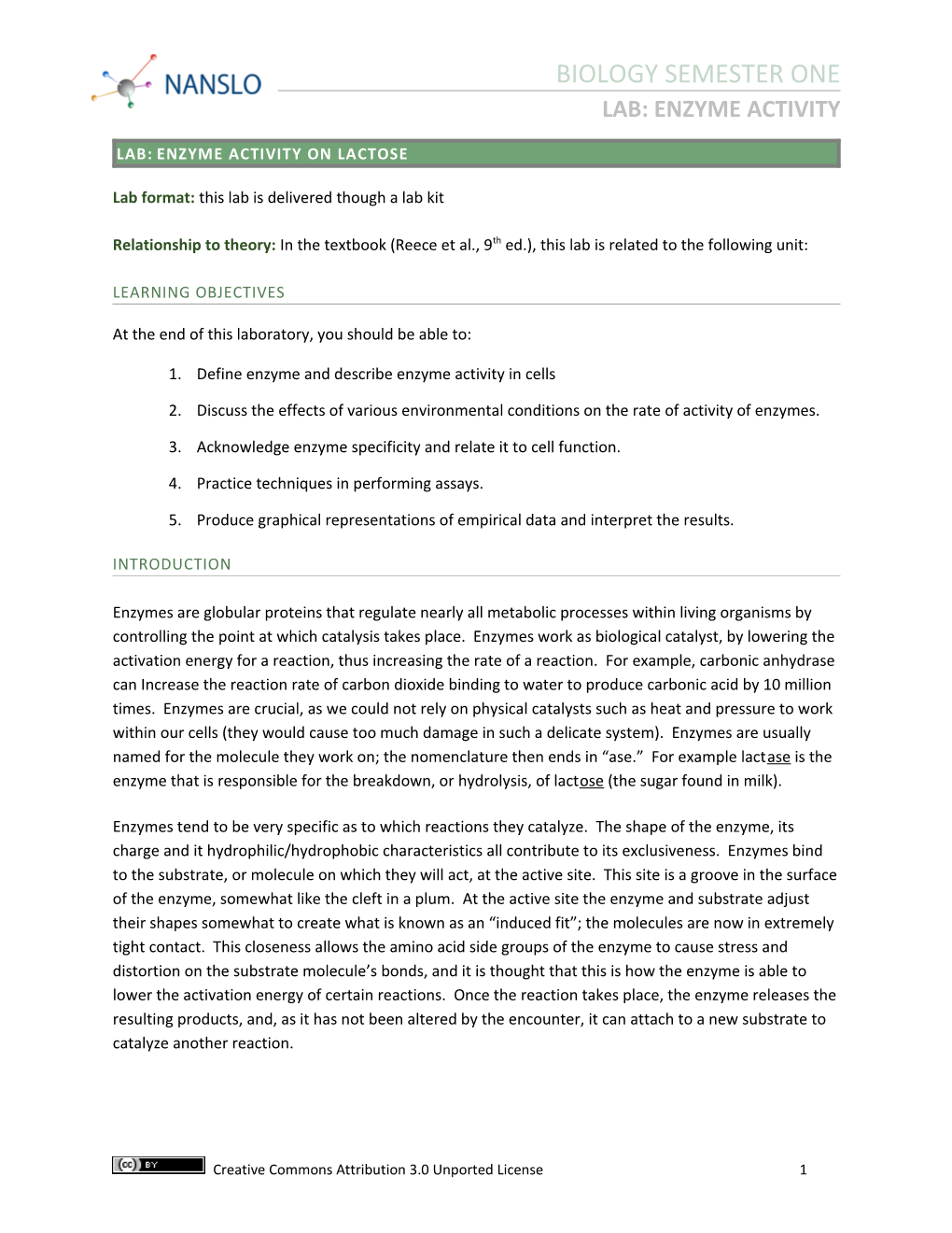 Lab:Enzyme Activity on Lactose